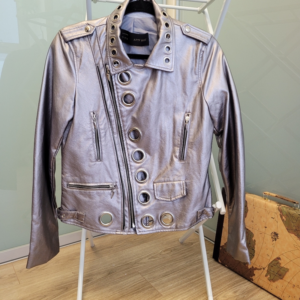 Vegan Leather Moto Jacket